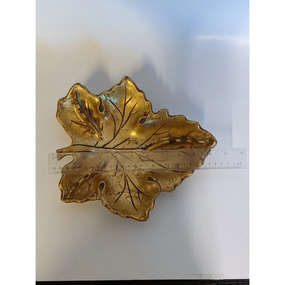 Golden Leaf Vintage Ash Tray